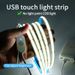 LED COB Light Strip Touch Dimmer Flexible Diode Tape 5V USB Linear Indoor Lighting Lamp Room DIY TV Mirror Backlight Wall Decor_voghion.com