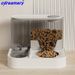 Automatischer Futterspender für Kätzchen, Wassernapf, Wasser und Futter integriert, Katzennapf, Wasserspender, 2-in-1-Futterbecken für Haustiere_voghion.com