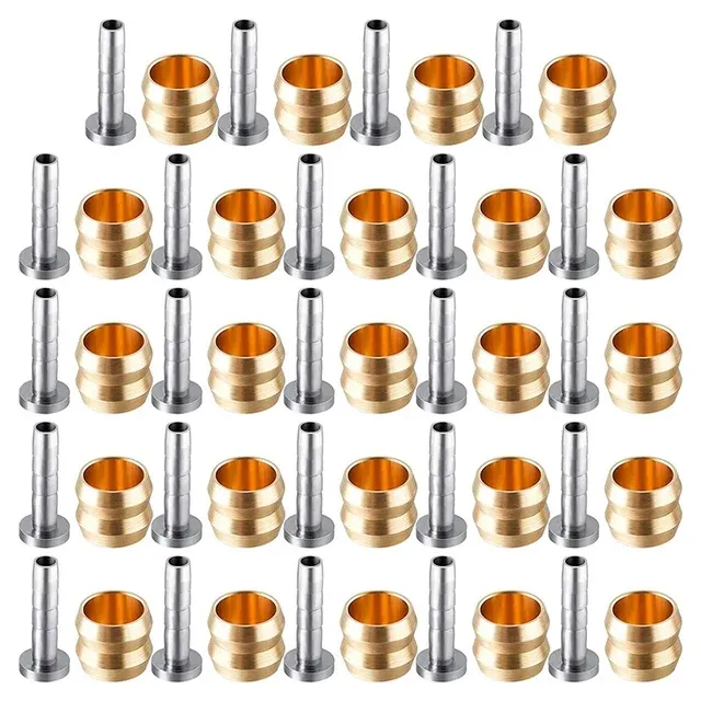 Kit di inserti di collegamento in ottone e oliva per bicicletta compatibili con il tubo flessibile del freno a disco idraulico per bici Shimano BH90_voghion.com