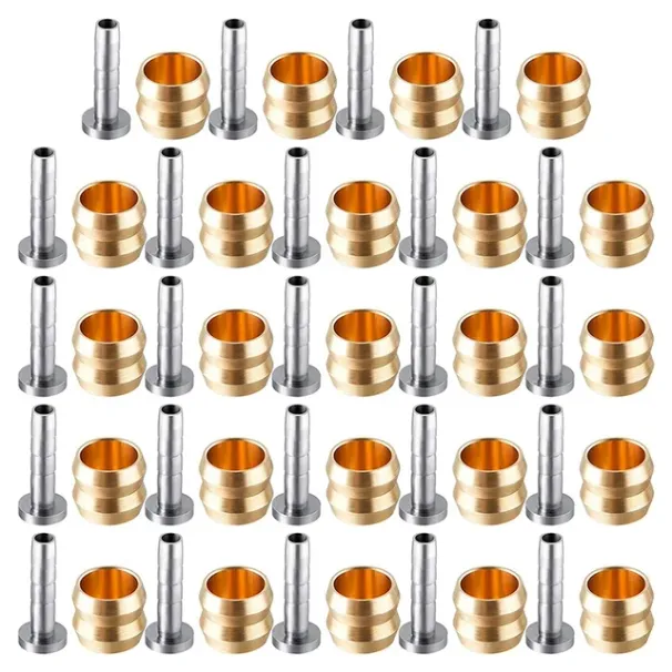 Kit di inserti di collegamento in ottone e oliva per bicicletta compatibili con il tubo flessibile del freno a disco idraulico per bici Shimano BH90_voghion.com