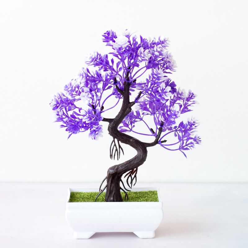 Simulationspflanzen Simulation vergossen kleine Bonsai Kunststoff Desktop Wohnzimmer Simulation Blumenschmuck Großhandel Hongyun Dangtou_voghion.com