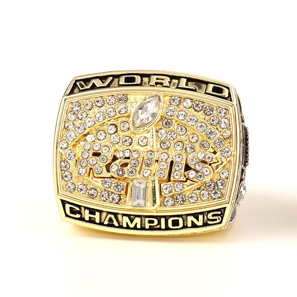 Rams 1999 Football Super Bowl Championship Ring Men's Alloy Ring Source_voghion.com