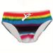 Thong Underwear - Rainbow Tie-Side Low-Rise Design For Swimming & Sports (Seamless & No Show Under Clothes)_voghion.com