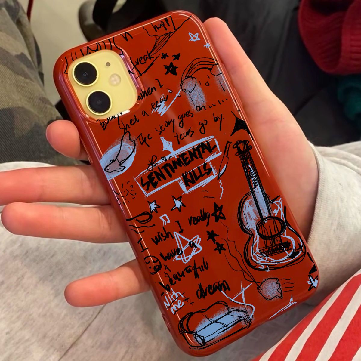 【 2554 People's Collection 】 Personalisierte Gitarre 13 Handyhülle IPhone 11/12/14/15 Silikon Xsmax/x/xr Soft 7p/8/6s_voghion.com