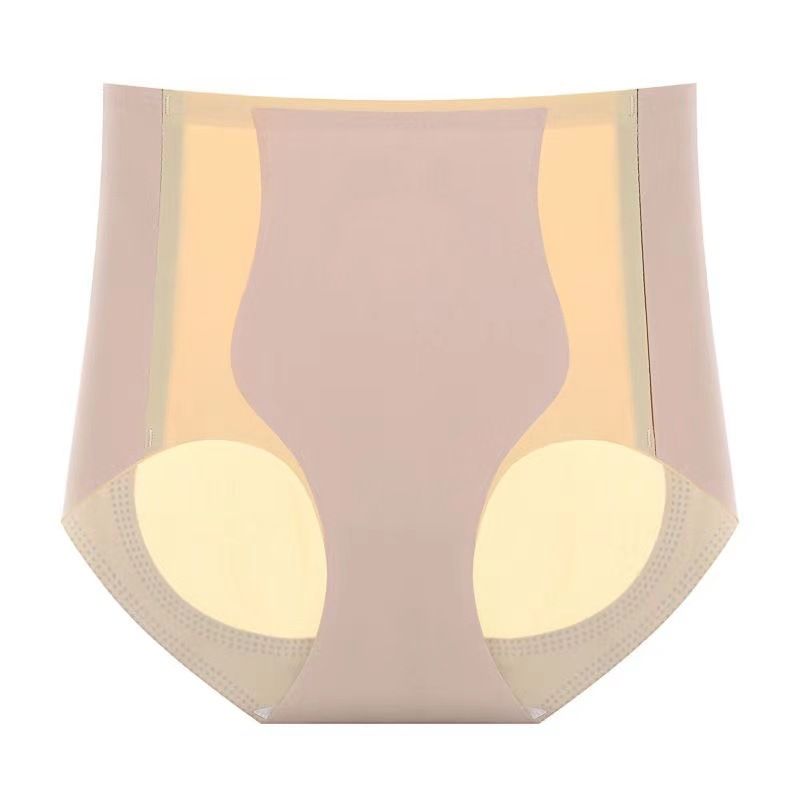 High waisted compression underwear seamless ice silk breathable color blocking shaping for women, waist cinching and_voghion.com