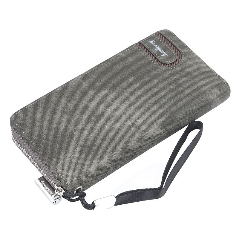 Herren Geldbörse Lange Baellerry Reißverschluss Geldbörse Herren Jugend Lässige Handtasche Herren Handschlaufe Clutch_voghion.com