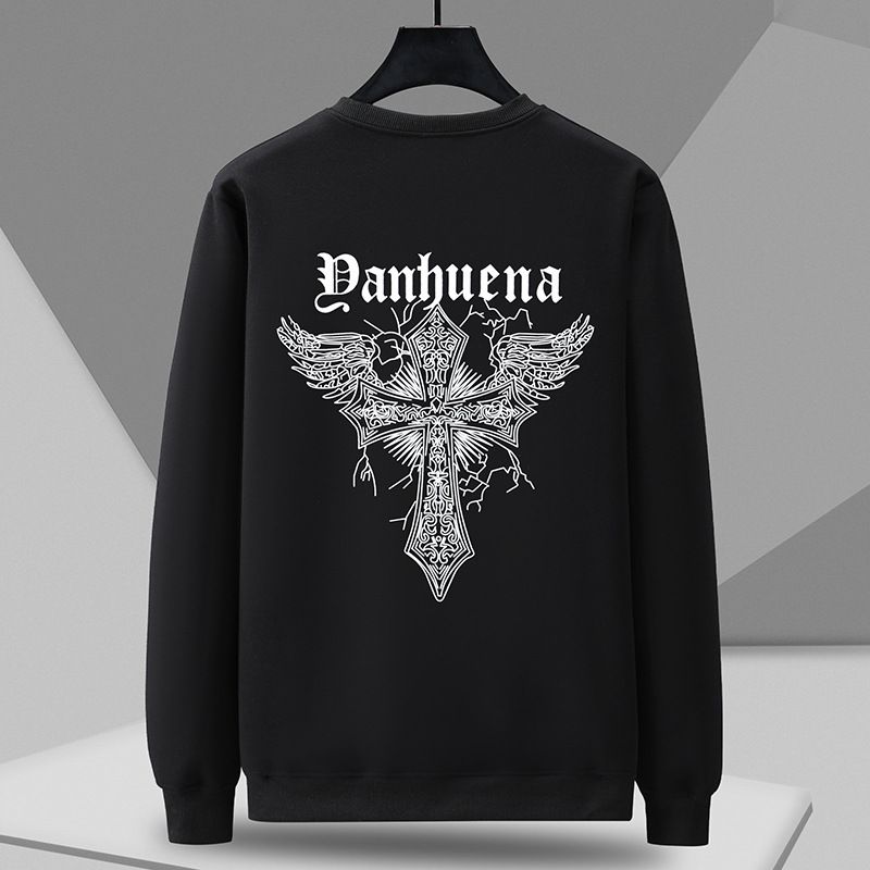 Männerkleeder Plus Size Nei Fréijoer an Hierscht Pullover Lächerlech Casual Grouss Gréisst Männerkleeder Trend Fat Bottoming Shirt Hierscht a Wanter_voghion.com