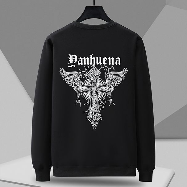 Männerkleeder Plus Size Nei Fréijoer an Hierscht Pullover Lächerlech Casual Grouss Gréisst Männerkleeder Trend Fat Bottoming Shirt Hierscht a Wanter_voghion.com