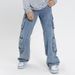 Men's Clothing Fashion Brand Workwear Men's Multi Pocket Heavyweight High Street Jeans Casual Pants Design Retro Spring And Autumn Pants Blue_voghion.com
