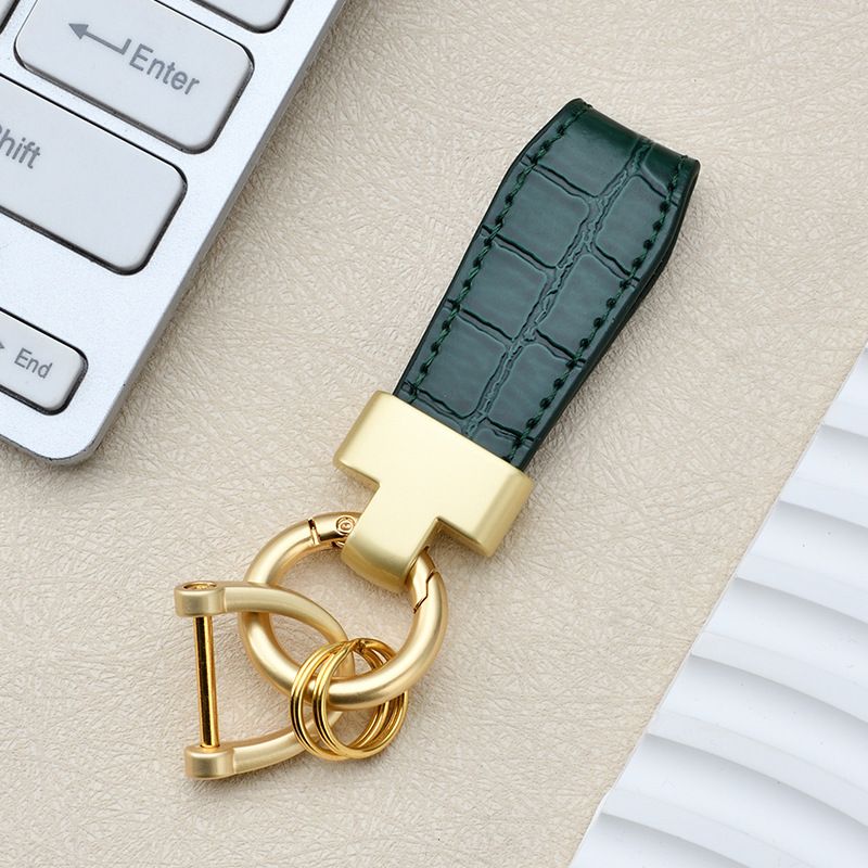 Einfache Leder Tasche Anhänger Kreative Hufeisen Schnalle Leder Schlüssel Zubehör Neue Mode Leder Seil Auto Schlüssel Kette_voghion.com