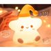 Stern Nachtlicht Pilz Schlafzimmer Niedliche Cartoon Atmosphäre Lampe Zimmer Kreative Nachttisch Ornament Beflockt Kleines Geschenk_voghion.com