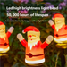 Luce solare da pavimento a LED con spina per Babbo Natale, impermeabile, per esterni, per cortile, decorazione natalizia_voghion.com