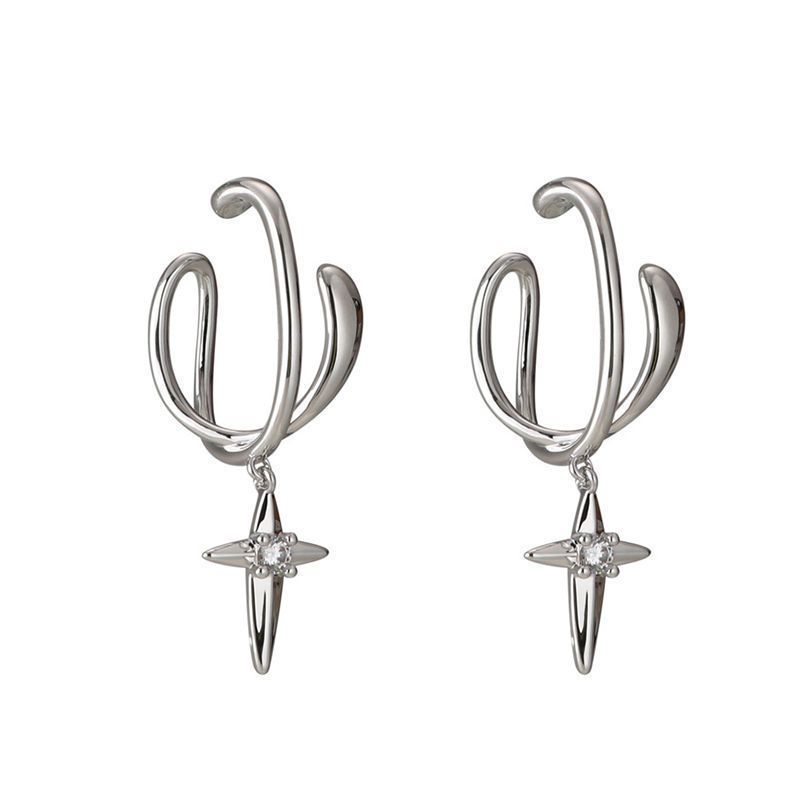 Huggie Earrings For Men, High End Niche Autumn And Winter Ear Clips For Women, No Piercings, Simple Student Style, Cold Ear Bone Clips, Earrings_voghion.com