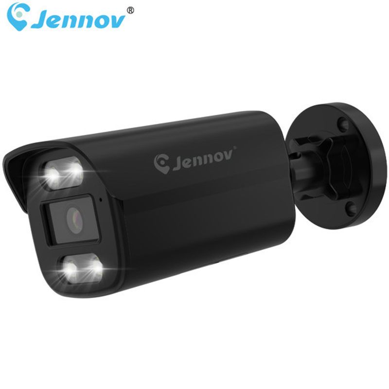 Jennov 4K 8MP POE Security IP66 Camera Outdoor Color Night Vision 2 Way Audio_voghion.com