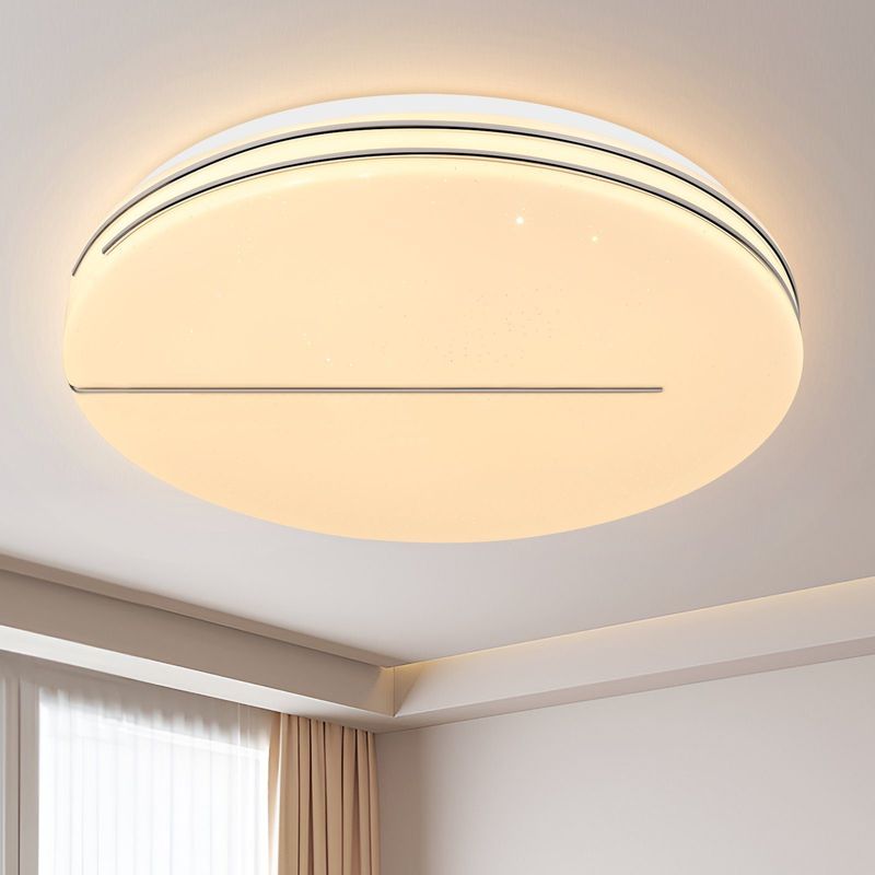 Deckenlampe LED Deckenleuchte Schlafzimmer - Ø27cm Schlafzimmerlampe Sternenhimmel 12W Küchenlampe Warmweiß Flurlampe Moderne Deckenbeleuchtung Rund_voghion.com