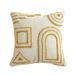Bohemian Gold Sun Throw Pillow With Tassels - Geometric Pattern Chenille Cushion Cover For Sofa, Bed, Home Decor_voghion.com