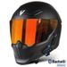 Bluetooth Full-Face Motorcycle Helmet – 3C Certified, Ventilated ABS Shell, Large Spoiler, Interchangeable Sun Visors (Matte/Gloss Colors)_voghion.com