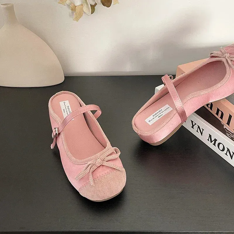 Spring/Summer Retro Candy Mary Simple Ballet Flat Shoes Womens atos Mujer 241111_voghion.com