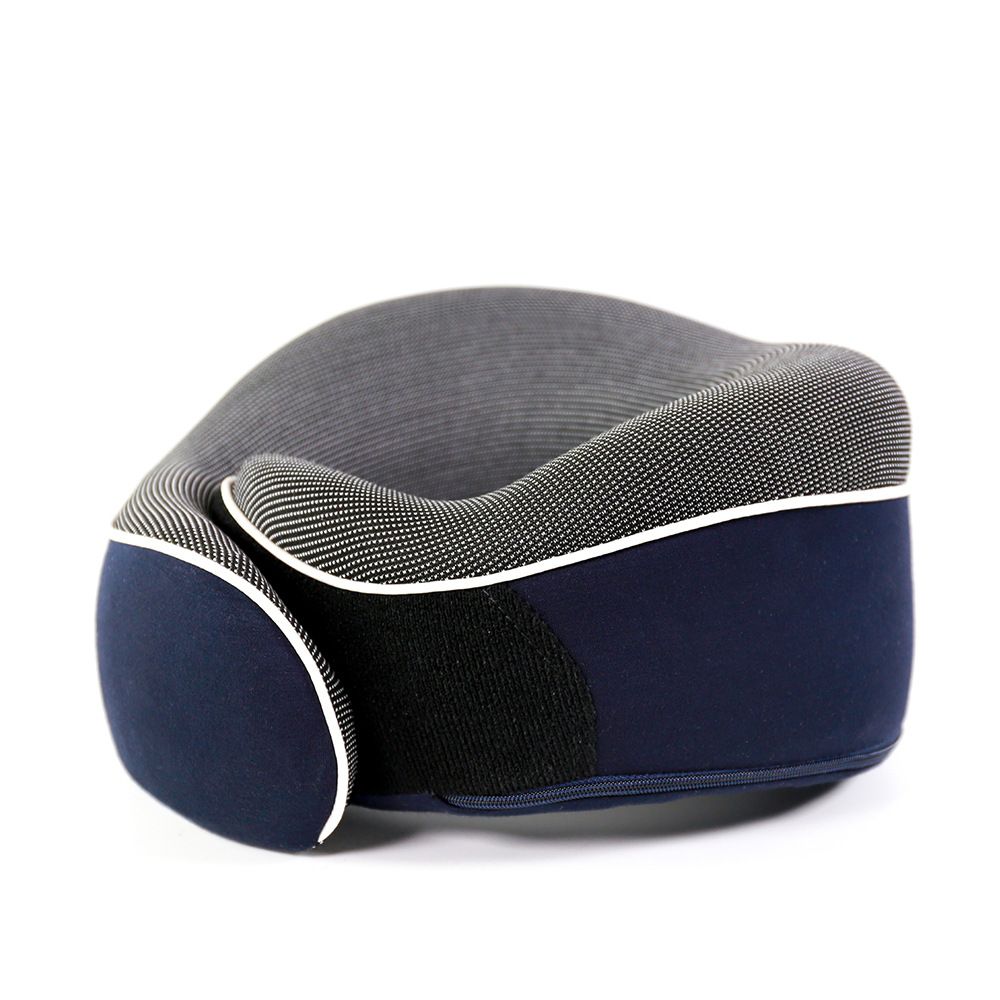 Cuscino a pressione zero, Memory Foam da viaggio, Cuscino a forma di U, Confezione regalo con maschera per gli occhi, Set di punti_voghion.com