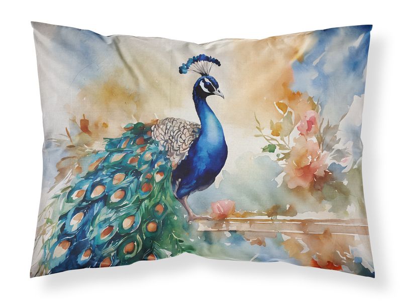 Peacock Standard Pillowcase Lightweight Super Soft Easy Care Decorative Artwork Pillowcase, Standard_voghion.com