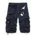 Herrkläder Cargo-shorts Baggy 7-punkts mellanlängd multi-ficks casual camo sweatpants_voghion.com