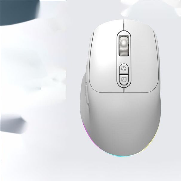 AI Intelligente Draadloze Stemmuis Bluetooth Stil Oplaadbaar Voor Laptop Desktop Computer Kantoorgebruik_voghion.com