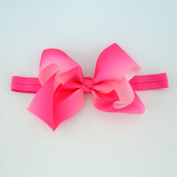 Accessori per capelli per bambini europei e americani, con fiocco di colore sfumato, fascia per capelli con nastro a coste, bottone e nodo, fascia per capelli per neonati_voghion.com