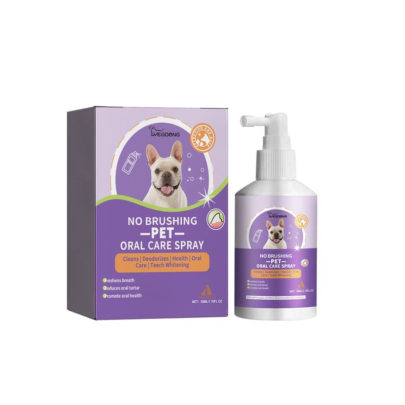 Spray nettoyant pour dents de chien et de chat, nettoyage buccal pour animaux de compagnie, taches de tartre, élimine les odeurs, haleine fraîche_voghion.com