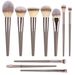 Champagne 20 Pcs 15 Pcs 10 Makeup Brushes Set, Portable Soft Bristle Blush Brush, Full Set Of Foundation Brushes_voghion.com