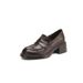 Lan Cabinet Edition ~ New Chunky Heel Loafers For Women, Slip-On Round Toe Single Shoes, Soft Commuter Lazy Little_voghion.com