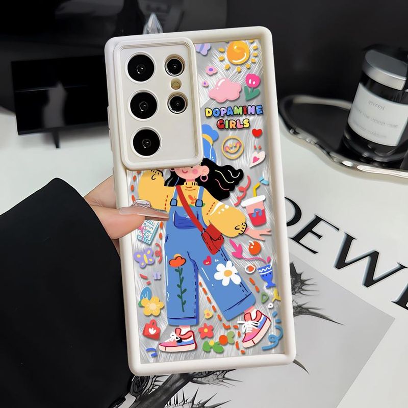 Tālruņa maciņš priekš Samsung Galaxy S25 Ultra S24 S22 Plus S23Ultra S20 FE S21 Triecienizturīgs vāks Funda multfilmas jauki varoņi_voghion.com