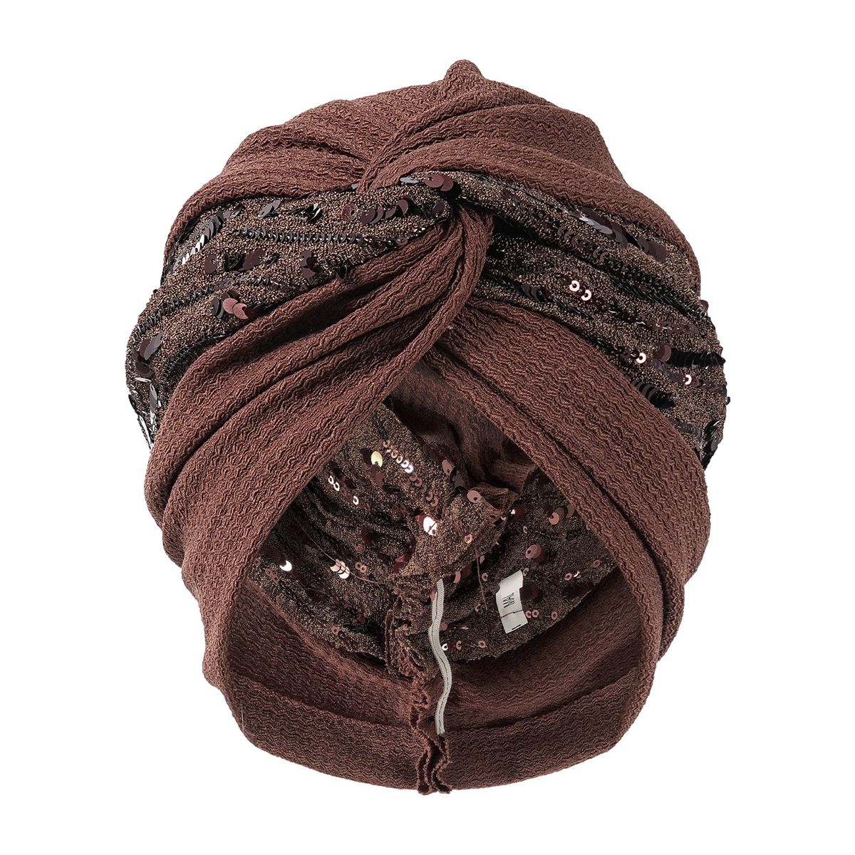 Men's Hats New Spring And Summer Fashion All Match Simple Indian Hat Cross Solid Color Sequin Flower Turban Hat Pleated Ethnic Hat_voghion.com