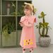 Vêtements pour enfants Été Nouvelle MLS Tendance Manches Courtes Mince Enfants Demi-Manches Filles Décontracté Dessin Animé Robe_voghion.com