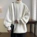 Minimalist High-Neck Sweater – Oversized Knit Pullover For Urban Layering_voghion.com