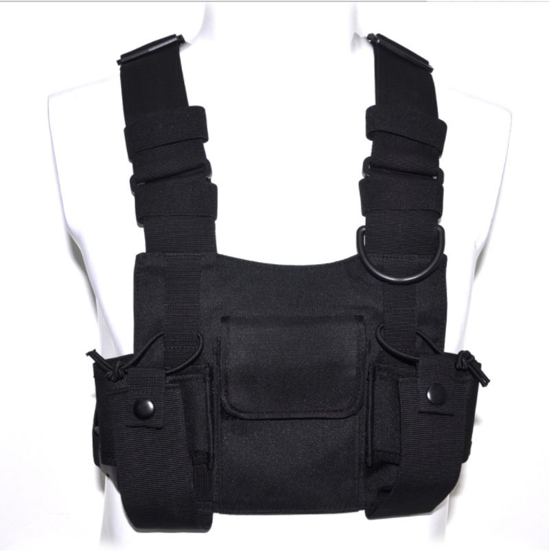 Men's Chest Bags Waist Bags Fashion Vest Backpack Personalized Walkie-talkie Bag Street Hip-hop Tactical Bag Multi-pocket Chest Bag_voghion.com