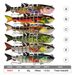 New Lure Fish 13cm 22g Plastic 8-Section Multi-Section Hard Sea Bait Fishing Gear_voghion.com