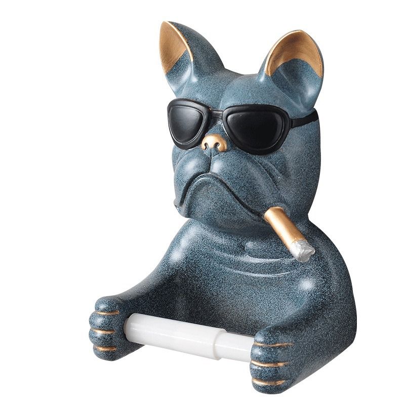 Doufa Dog Badkamer Wandgemonteerde Handdoek Eenvoudige Rol Papier Dispenser Hotel Toiletpapierhouder Decoratie_voghion.com