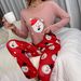 Autumn And Winter Comfortable Pajamas Set Women's Christmas Long-sleeved Trousers Two-piece Set_voghion.com