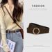 Fashion Smooth Button Women's Decorative Dress Versatile Thin Belt Women Can_voghion.com