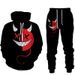Neues Smiley Face 3D-gedrucktes Herren-Kapuzenpullover-Set mit Jogginghose für Herren und Damen_voghion.com
