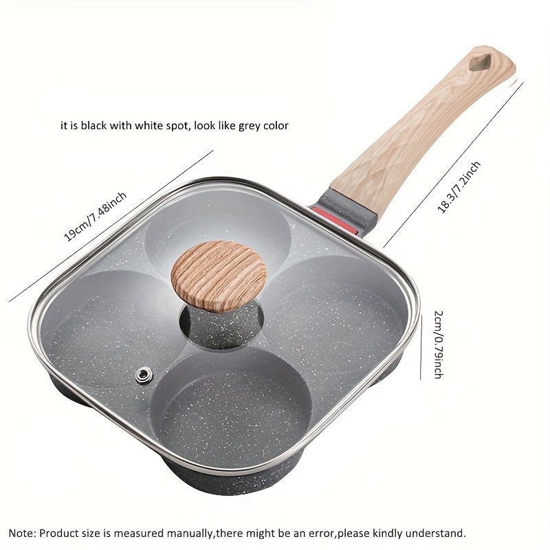 1 Adet Kapaklı Yapışmaz Omlet Tavası - Kahvaltı, Burger, Krep ve Daha Fazlası İçin Mükemmel!_voghion.com