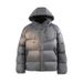 Unisex Winter Trekking Jacket – Hooded Polyester Puffer Coat With Multi-Pockets, Water-Resistant & Lightweight For Hiking/City Wear_voghion.com