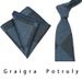 Small Wholesale Suit Tie Men's Solid Gray Tie Retro Business Plaid Pocket Square Set Square Scarf_voghion.com