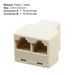 Connettore Adattatore di rete Ethernet piccolo per cablaggio parallelo da 1 a 2 vie_voghion.com