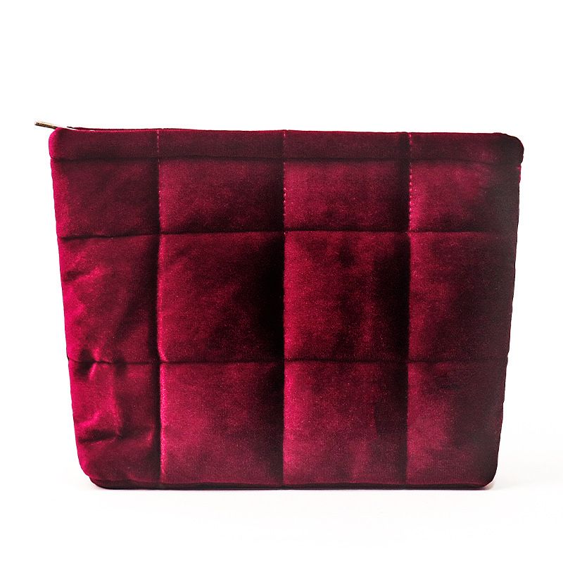 Nuovo trucco in velluto, articoli da toeletta di alta qualità, Nordic Ins Internet Celebrity, borsa portatile trapuntata di grande capacità_voghion.com