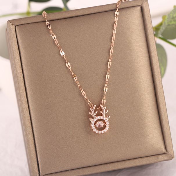 One Has You-Halskette, weibliche Titanstahl-Knochenkette, koreanische Ausgabe, einfache Student Forest-Serie, Internet Red_voghion.com