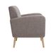 Mid-Century Modern Fabric Accent Armchair Single Sofa With Rubber Wood Legs For Living Room_voghion.com