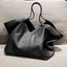 New Lazy Loose Feel For Women Y-Shaped Genuine Leather Tote Large Capacity Shoulder Handbag Commuter Bag_voghion.com