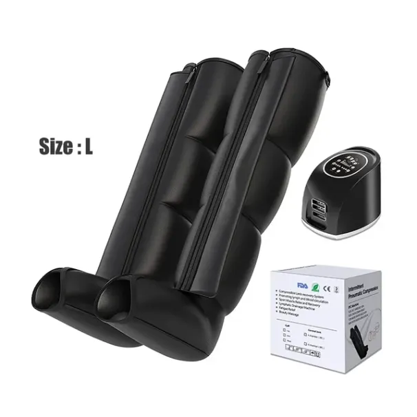 4 hålrum 360° stövlar för idrottare lindra muskelömhet och smärta Luftkompression Benmassage Knämassage_voghion.com