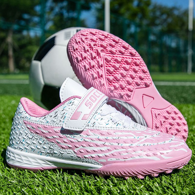 Children's football shoes men's and women's CUHK children's AG broken nail TF student training professional breathable non-slip football shoes_voghion.com